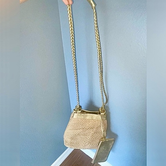 Gold✨woven bag summer bag basket bag raffia bag straw bag hobo bag vacation bag - Picture 6 of 12